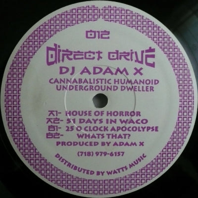 DJ ADAM X - Cannabalistic Humanoid Underground Dweller