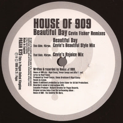 HOUSE OF 909 - Beautiful Day (Cevin Fisher Remixes)