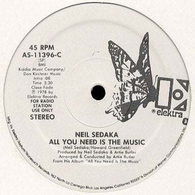 NEIL SEDAKA - All You Need Is The Music