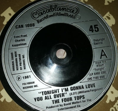 THE FOUR TOPS - Tonight I'm Gonna Love You All Over