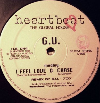 G.U. / ADRIAN MORRISON MEETS PARAMOUR - I Feel Love & The Chase / Forest