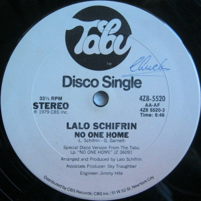 LALO SCHIFRIN - No One Home