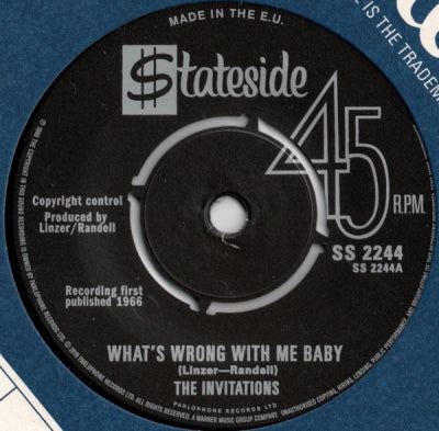THE INVITATIONS / LAINIE HILL - What's Wrong With Me Baby / Time Marches On