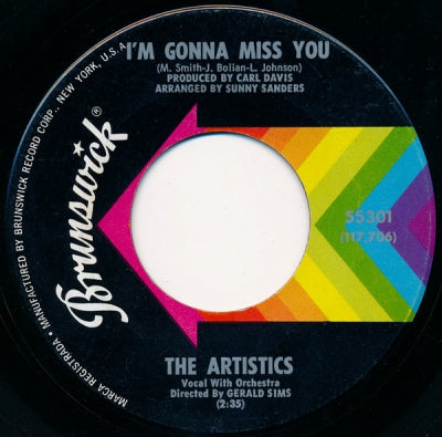 THE ARTISTICS - I'm Gonna Miss You / Hope We Have