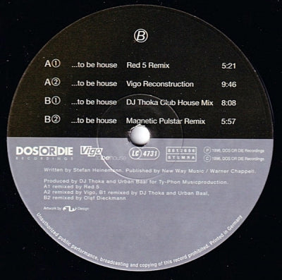 VIGO - ...To Be House (Remixes)