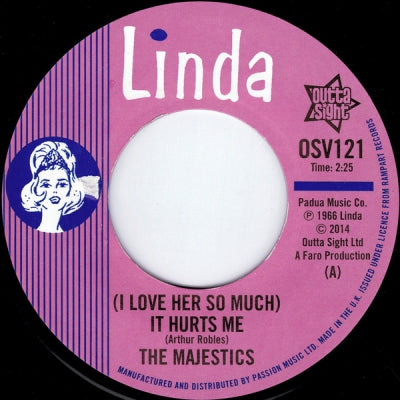 THE MAJESTICS / DAVID & RUBEN WITH THE MAJESTICS - (I Love Her So Much) It Hurts Me / (I Love Her So Much) It Hurts Me