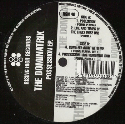 THE DOMINATRIX - Possession EP