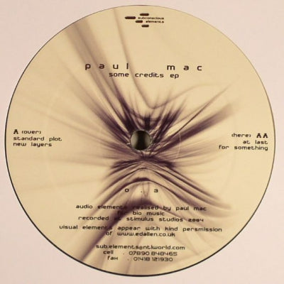 PAUL MAC - Some Credits