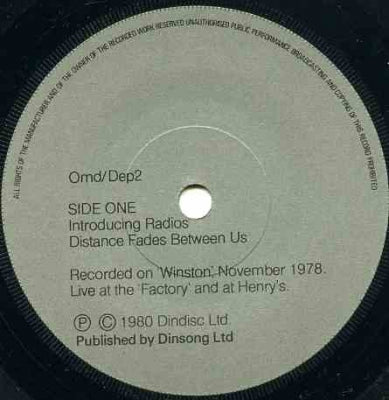 OMD (ORCHESTRAL MANOEUVRES IN THE DARK) - The Unreleased '78 Tapes