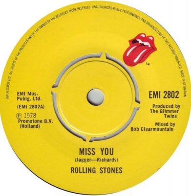 THE ROLLING STONES - Miss You / Faraway Eyes
