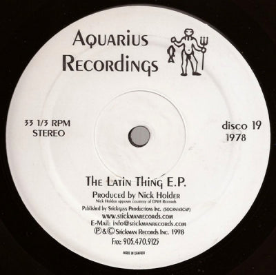 NICK HOLDER - The Latin Thing E.P.