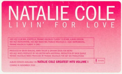 NATALIE COLE - Living For Love