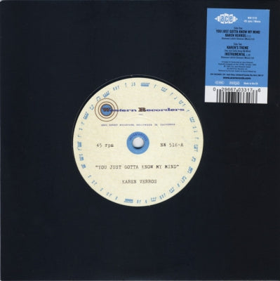 KAREN VERROS - You Just Gotta Know My Mind