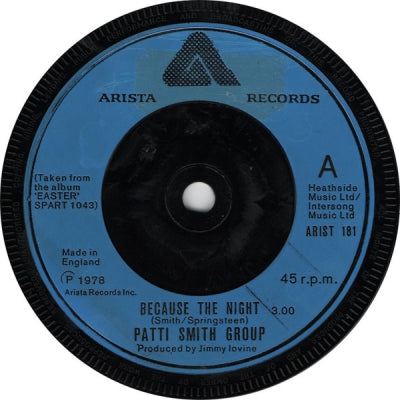 PATTI SMITH GROUP - Because The Night / God Speed