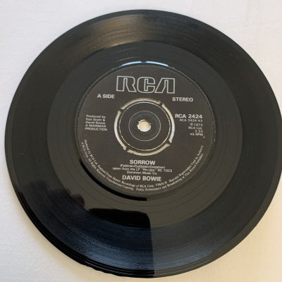 DAVID BOWIE - Sorrow / Amsterdam