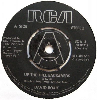 DAVID BOWIE - Up The Hill Backwards / Crystal Japan