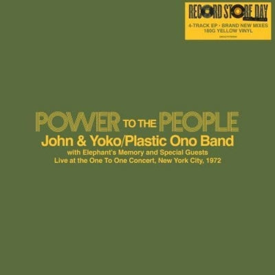 JOHN & YOKO / PLASTIC ONO BAND WITH ELEPHANT'S MEMORY - Power To The People - Live at the One To One Concert, New York City, 1972