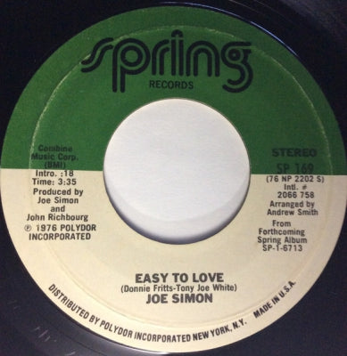 JOE SIMON - Easy To Love / Can't Stand The Pain