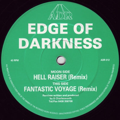 EDGE OF DARKNESS (DAVE CHARLESWORTH) - Hell Raiser / Fantastic Voyage (Remixes)