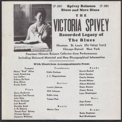 VICTORIA SPIVEY - The Victoria Spivey Recorded Legacy Of The Blues