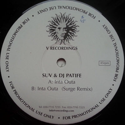 VARIOUS (SUV & DJ PATIFE / DANNY C / LEMON D) - Inta Outa / Happy Hour / I Wanna Get Down