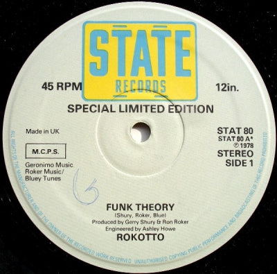 ROKOTTO - Funk Theory / Get On Down