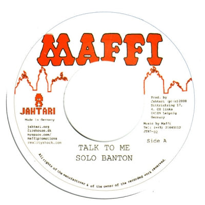 SOLO BANTON - Talk To Me / Version.