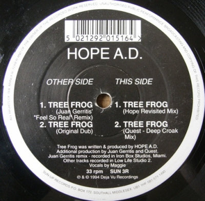 HOPE A.D. - Tree Frog