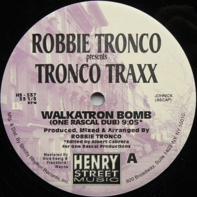 ROBBIE TRONCO - Tronco Traxx