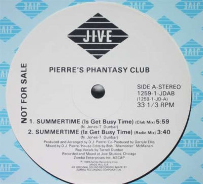 PIERRE'S PFANTASY CLUB - Summertime (Is Get Busy Time)
