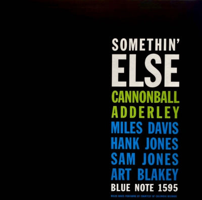 CANNONBALL ADDERLEY, MILES DAVIS, HANK JONES, SAM JONES, ART BLAKEY - Somethin' Else