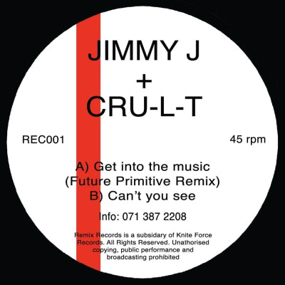 JIMMY J + CRU-L-T - Get Into The Music (Remix) / Can't You See