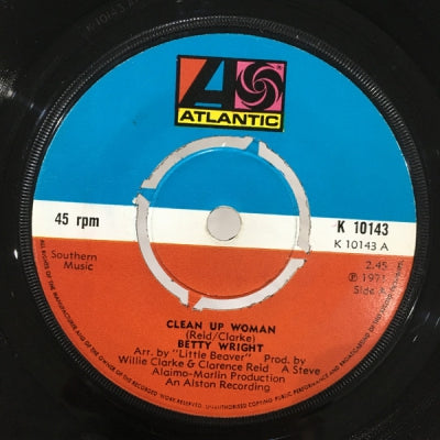 BETTY WRIGHT - Clean Up Woman / I'll Love You Forever