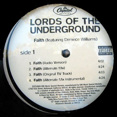 LORDS OF THE UNDERGROUND - Faith