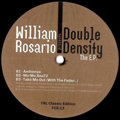 WILLIAM ROSARIO - Double Density - The E.P.