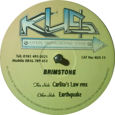 BRIMSTONE - Carlito's Law (Remix) / Earthquake