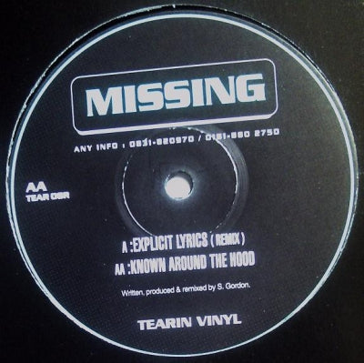 MISSING - Explicit Lyrics (Remix) / Known Around The Hood