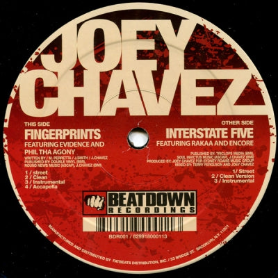 JOEY CHAVEZ - Fingerprints / Interstate Five