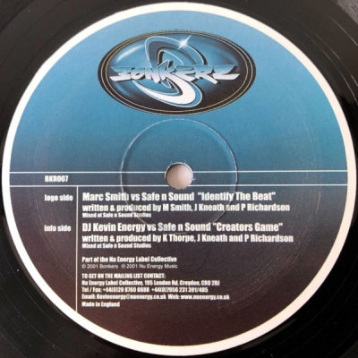 MARC SMITH VS SAFE N SOUND / DJ KEVIN ENERGY VS SAFE N SOUND - Identify The Beat / Creators Game