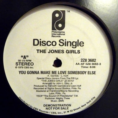JONES GIRLS - NIghts Over Egypt / You Gonna Make Me Love Somebody Else