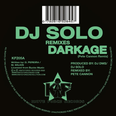 DJ SOLO - Darkage (Pete Cannon / Sikka Remixes)