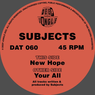 SUBJECTS - Your All / New Hope