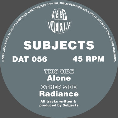 SUBJECTS - Radiance / Alone