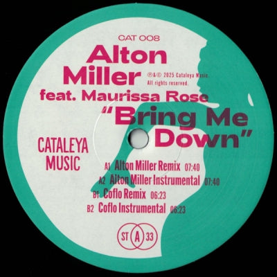 ALTON MILLER FEAT. MAURISSA ROSE - Bring Me Down