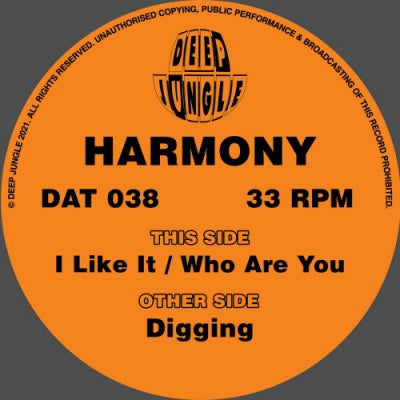 HARMONY - Digging / I Like It / Who Are You