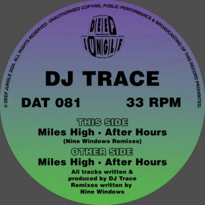 DJ TRACE - Miles High / After Hours (Remixes)
