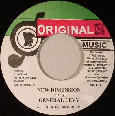 GENERAL LEVY / JAH MESSENGER - New Dimension / No Crime