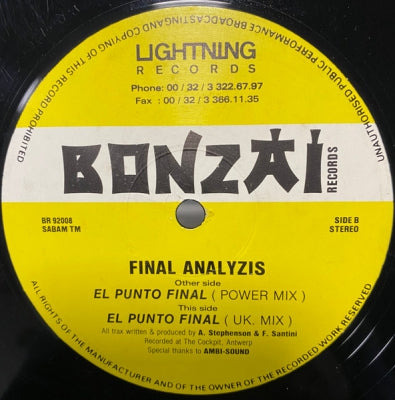 FINAL ANALYZIS - El Punto Final