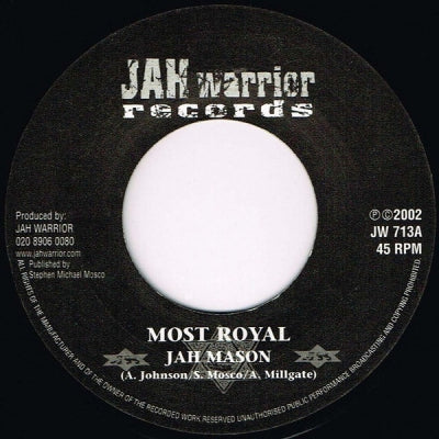 JAH MASON / JAH WARRIOR - Most Royal