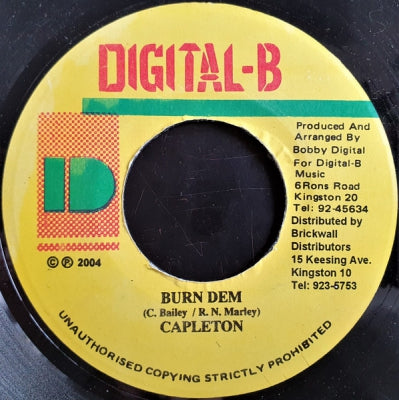 CAPLETON - Burn Dem